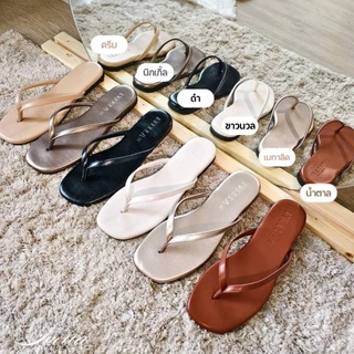 รองเท้าแตะ IVELLA รุ่น LUXE แบบ หูหนีบ - หนังนิ่ม รองเท้าผู้หญิง พื้นนิ่ม มี 6 สี size 36 - 42