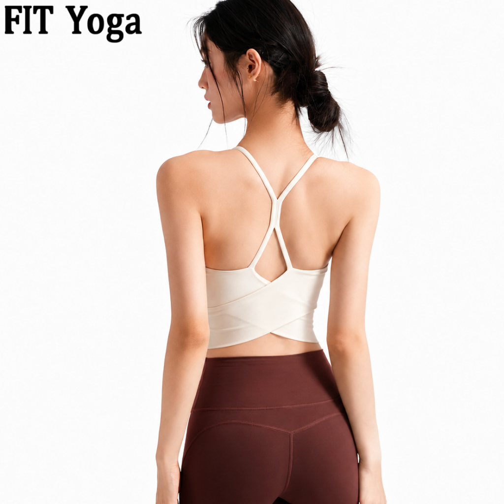 FitYoga ชุดชั้นในกีฬาหญิงพิลาทิสท็อปส์ซูโยคะชุดออกกำลังกายชุดบราสไตล์ใหม่