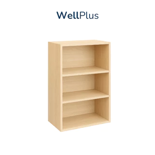 WellPlus ชั้นวางของอเนกประสงค์ ชั้นวางหนังสือ 3 ชั้น ผลิตจากไม้คุณภาพดี โครงสร้างไม้แข็งแรงทนทาน ดีไซน์มินิมอล