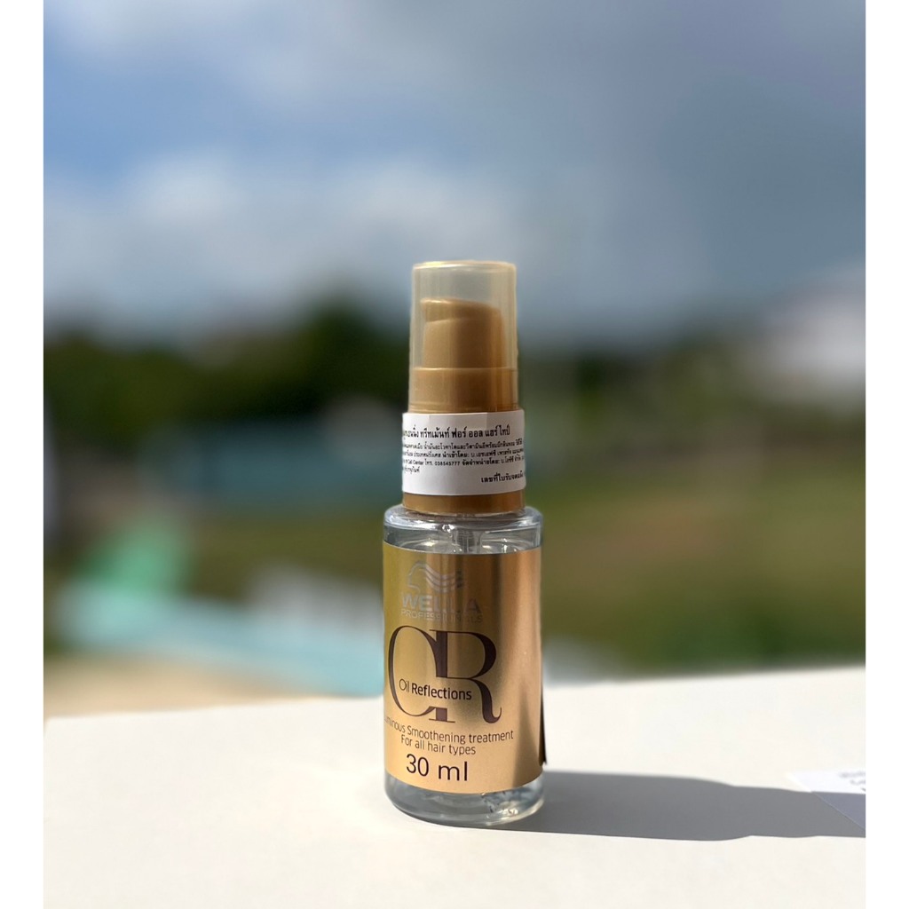 WELLA OIL REFLECTIONS LUMINOUS SMOOTHENING TREATMENT FOR ALL HAIR TYPES 30 และ 100 ML. เติมเต็มความชุ่มชื้นให้เส้นผม