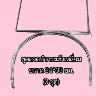 ลวดขอบตะกร้าเหลี่ยม (บล็อกสำเร็จ)