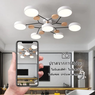 48W 60W 72W 84W ไฟเพดาน LED สร้างสรรค์ ไฟตกแต่งห้องนอน ไฟห้องนั่งเล่น แสง 3 โทน