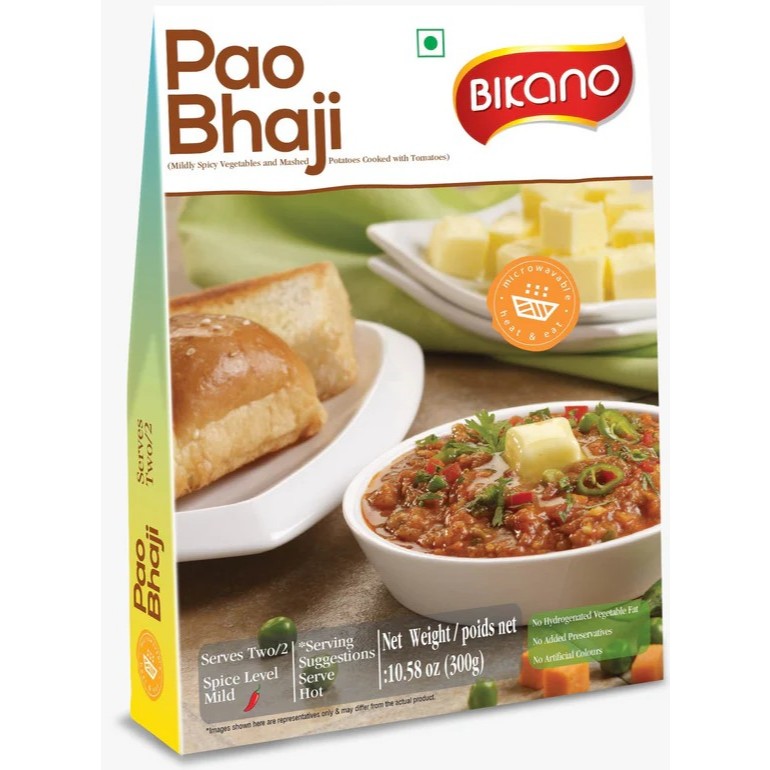BIKANO RTE PAO BHAJI 300G // แกงผักบดสไตล์อินเดียสำเร็จรูปพร้อมทาน 300G
