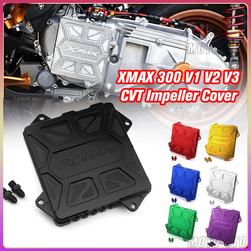 สําหรับ YAMAHA XMAX 300 V1 V2 V3 2017-2026 CVT ฝาครอบ CNC ฝาครอบใบพัดฝาครอบกรองอากาศรถจักรยานยน