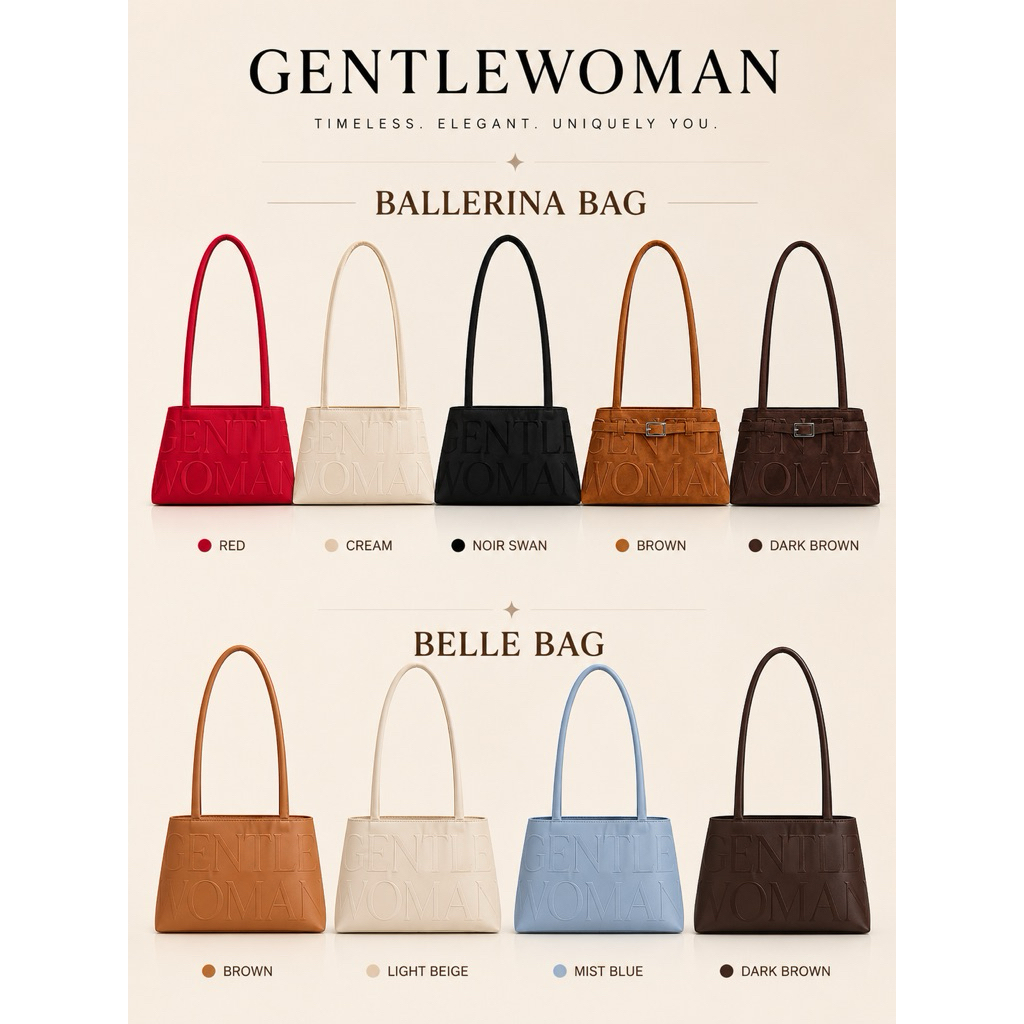 พร้อมส่งของแท้💯 ฟรีถุงกระดาษ❤️กระเป๋า Gentlewoman Ballerina Bag ส่งตรงจากช้อป 💼❤️