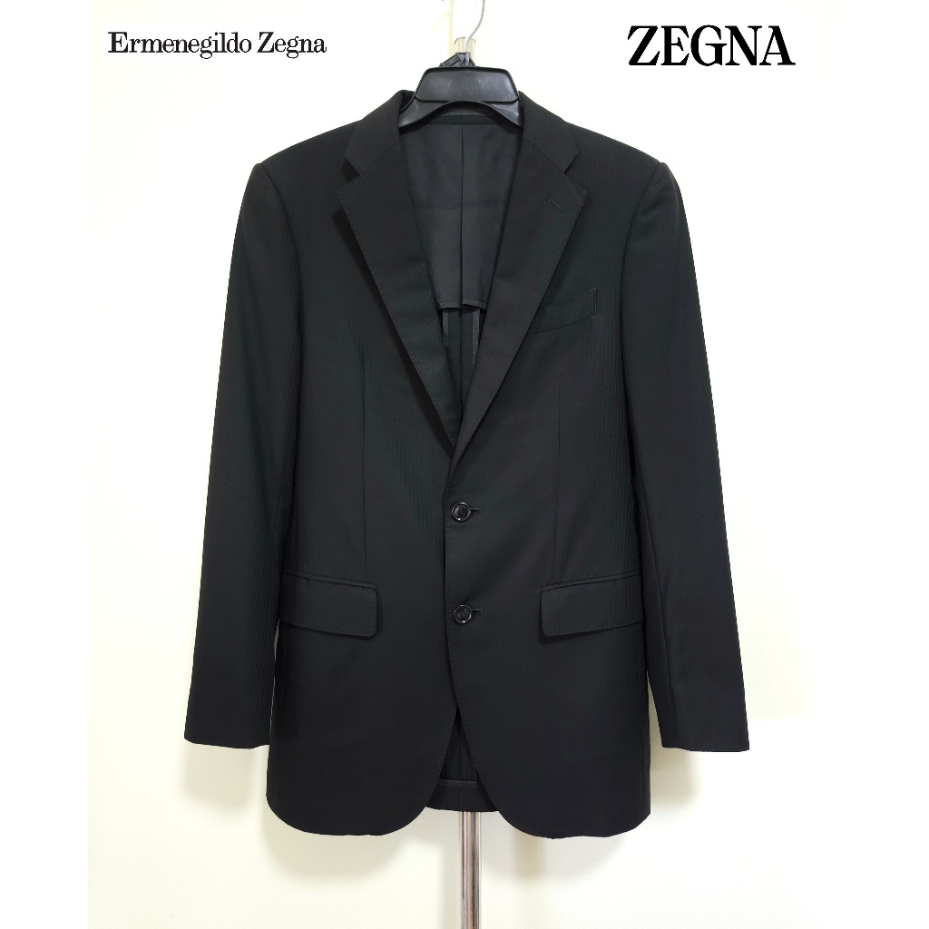 Ermenegildo Zegna เสื้อสูท สีดำ อก 38 นิ้ว มือสอง