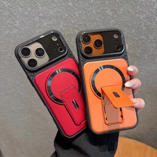 เคสตั้งได้ดีไซน์ใหม่ มีฝาปิดเลนส์กล้อง เคสกันกระแทก case for iPhone 17Promax 16Pro 15Plus 14 13