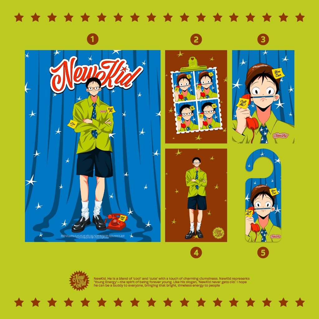 Artprint NewKid Ring My Line Poster Postcard โปสเตอร์ โปสการ์ด