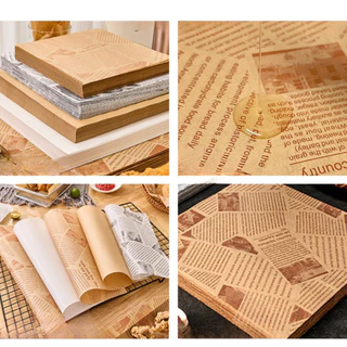 กระดาษรอง BAKERY อาหาร/ห่ออาหาร คุณภาพสูง (100ใบ/แพ็ค) รองอาหาร และห่ออาหาร มีให้เลือก 3 ขนาด food grade
