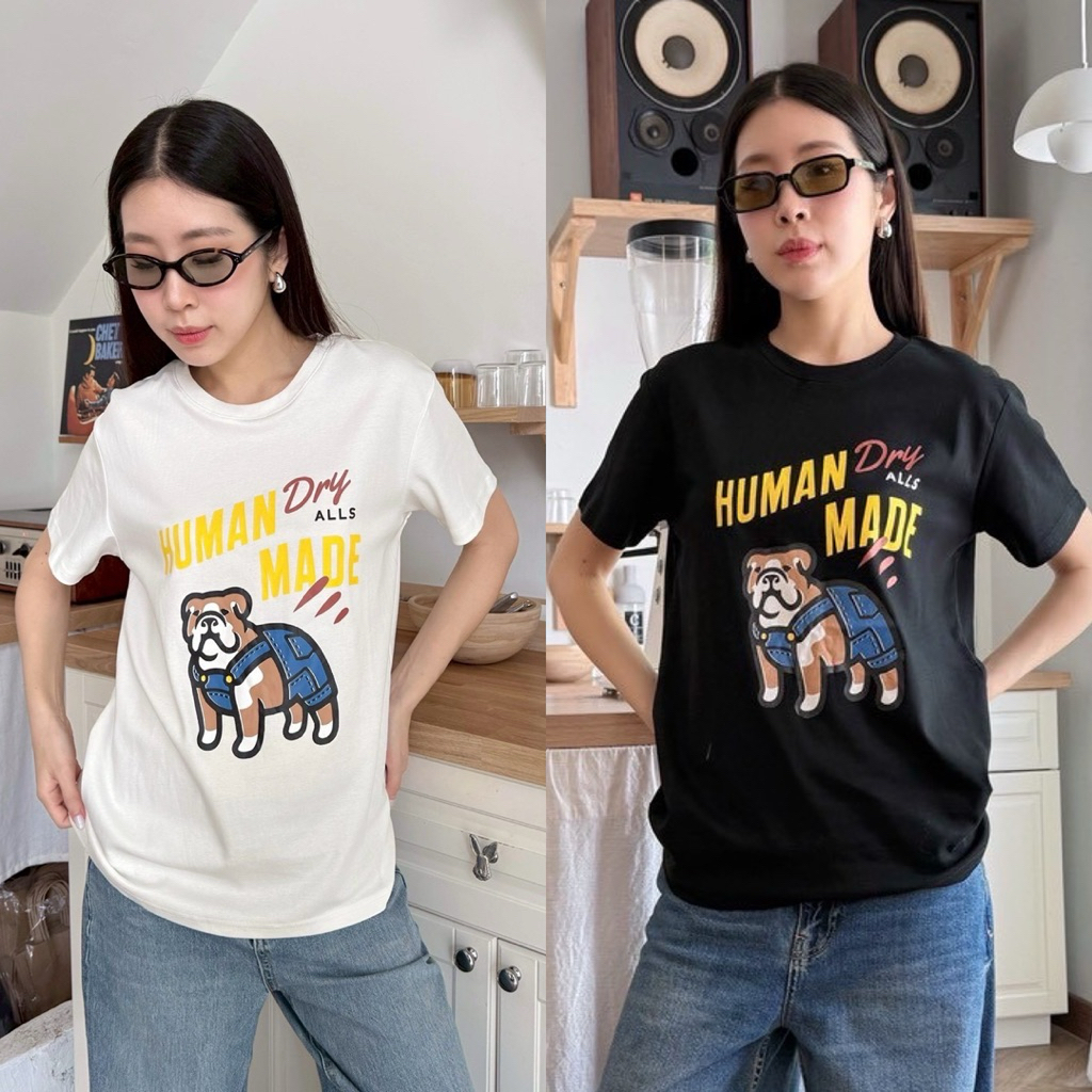 Human made T-shirt • เสื้อยืดแขนสั้น รุ่นใหม่ชนช้อปเกาหลีเลยค่า น่ารักมากกกๆ งานสกรีนหน้าตามแบรนด์ดัง งานสวยมากกก