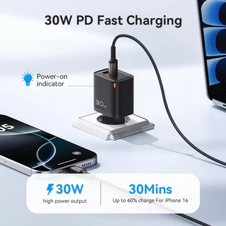 【New】PD45W GaN หัวชาร์จ สายชาร์จ 240W Fast Charger USB-C Power Adapter สําหรับ iP17 Pro Max S24 A70