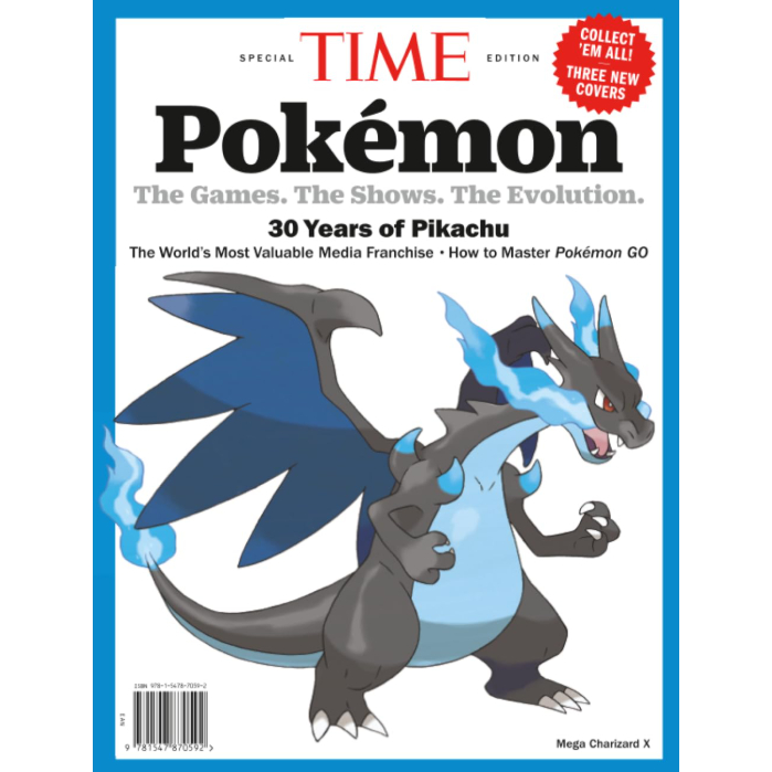 Asia Books TIME SPECIAL (POKEMON 30 YEARS) - COVER (MEGA CHARIZARD X)