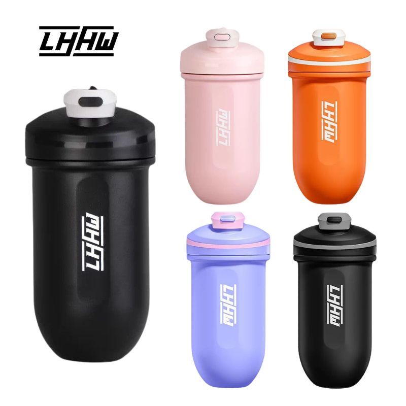 LHHW Capsule Shaker Cup เเก้วเชคเวย์โปรตีน เเก้วเก็บความเย็น วัสดุสเเตนเลส เซรามิก ขนาดความจุ 500 ml