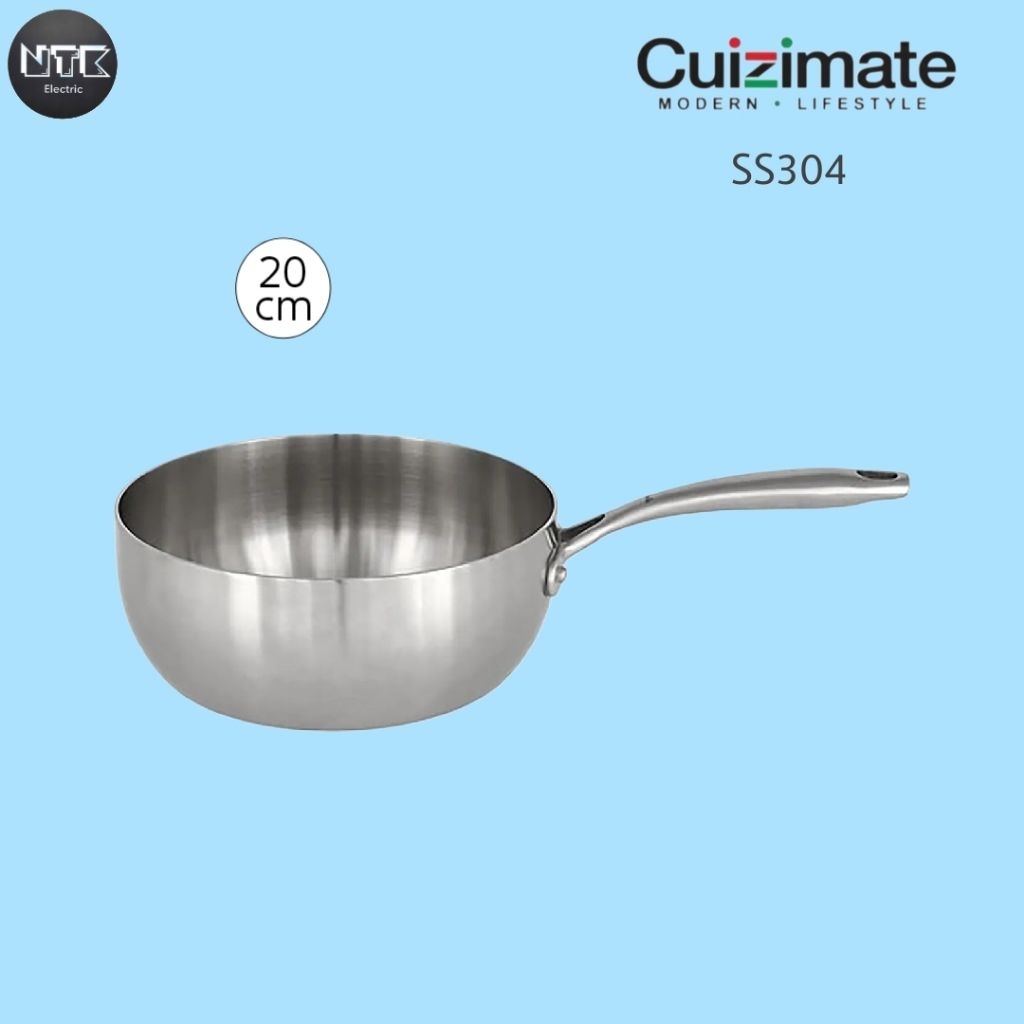 CUIZIMATEกระทะ Wok SS304 สีเงิน