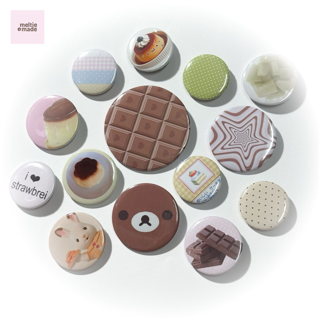 japan button badge เข็มกลัด สไตล์ญี่ปุ่น #bb ทำจากโลหะ ขนาด 32/37/44/58 mm ส่งจากไทย