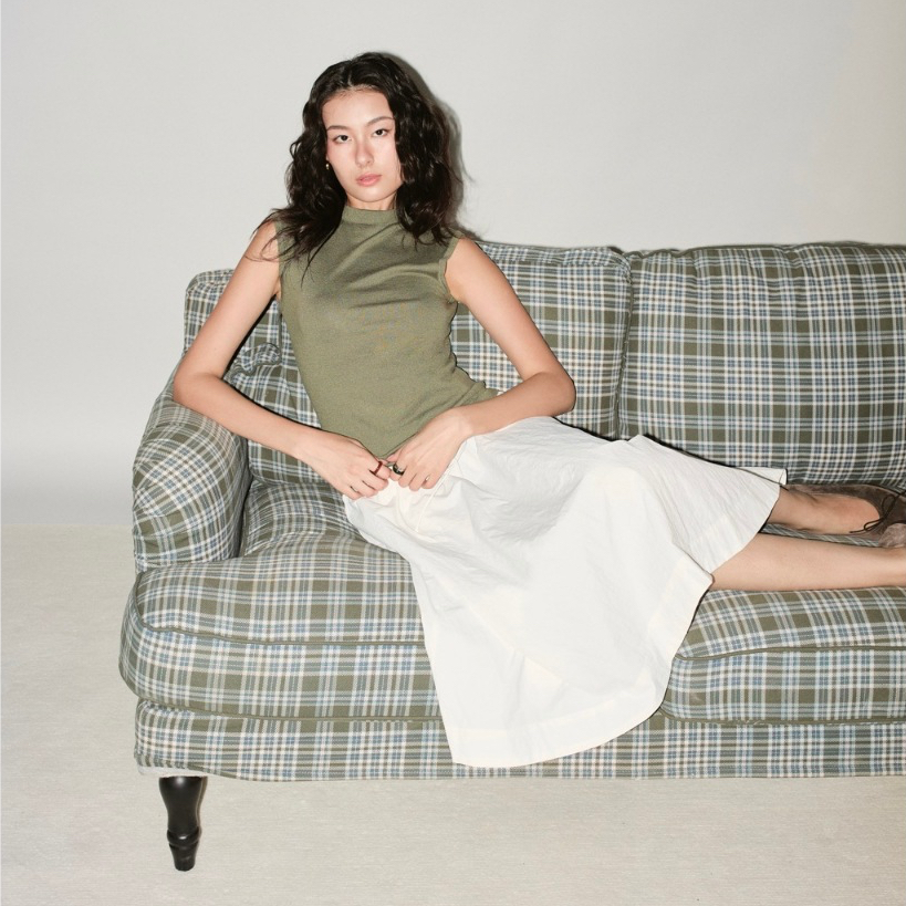 AMR DE SAISON ( AIMER ) - Cashmere High Neck Sleeveless Top
