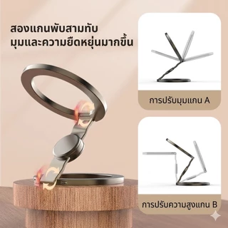 MC แหวนแม่เหล็กติดมือถือ แม่เหล็ก 2 ด้าน MagSafe Ring Holder หมุนได้ 360° ขาตั้งได้ Fidget Spinner