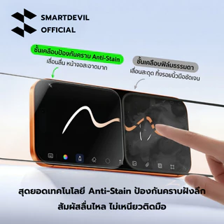 [ส่งจากไทย] SmartDevil ฟิล์มกระจก iPhone 17 16 15 Pro Max เต็มจอ ขอบดำ บางเฉียบ สัมผัสลื่น ลดรอยนิ้วมือ