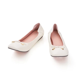 O&B รองเท้าหนังแกะแท้ รุ่น AUDREY RUSTON IN FLAWLESS WHITE-11298SS11403F_U6WTXX