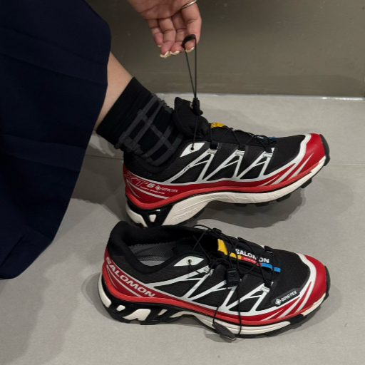 SALOMON XT-6 GTX low cut black and red【แท้💯】