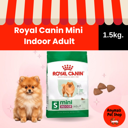 Royal Canin Mini Indoor Adult อาหารสุนัขพันธุ์เล็ก อายุ10เดือน - 8ปี ขนาด 7.5 kg.