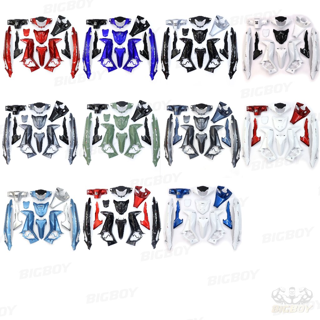 Bigboy ชุดสีเวฟ125i LED ตัวใหม่ wave125iLED (ชุด13ชิ้น) ชุดสีWave 125i LED ชุดสีWave125i LED ชุดสีเว