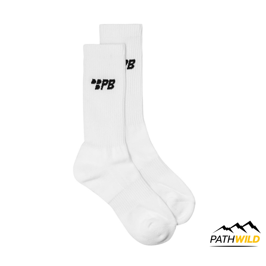 Personalbest Off Race Sock ถุงเท้าสีขาว สัมผัสนุ่ม ใส่เย็นสบาย ระบายอากาศดี ไม่รัดอึดอัด **ขายเป็นแพ็คมี2คู่**