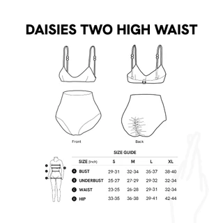APRILPOOLDAY DAISIES TWO LUREX HIGH WAIST (SWIMSUIT)