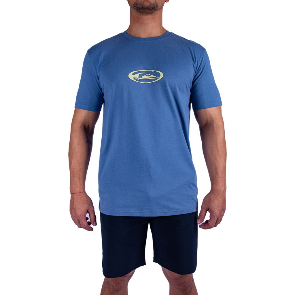 QUIKSILVER เสื้อยืดผู้ชาย Mens Nature Magic Short Sleeve T-Shirt-Blue 251 UQYZT05609-BLQ0