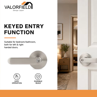 มือจับล็อค Lever Lock 6331 VALORFIELD โลหะคุณภาพ ความปลอดภัยสูง ติดตั้งง่ายเหมาะบ้านและออฟฟิศ