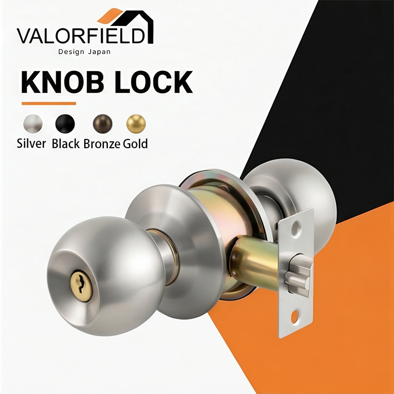 มือจับล็อค Knob Lock 3871 VALORFIELD วัสดุโลหะคุณภาพ ติดตั้งง่าย เหมาะบ้านและอาคารพาณิชย์