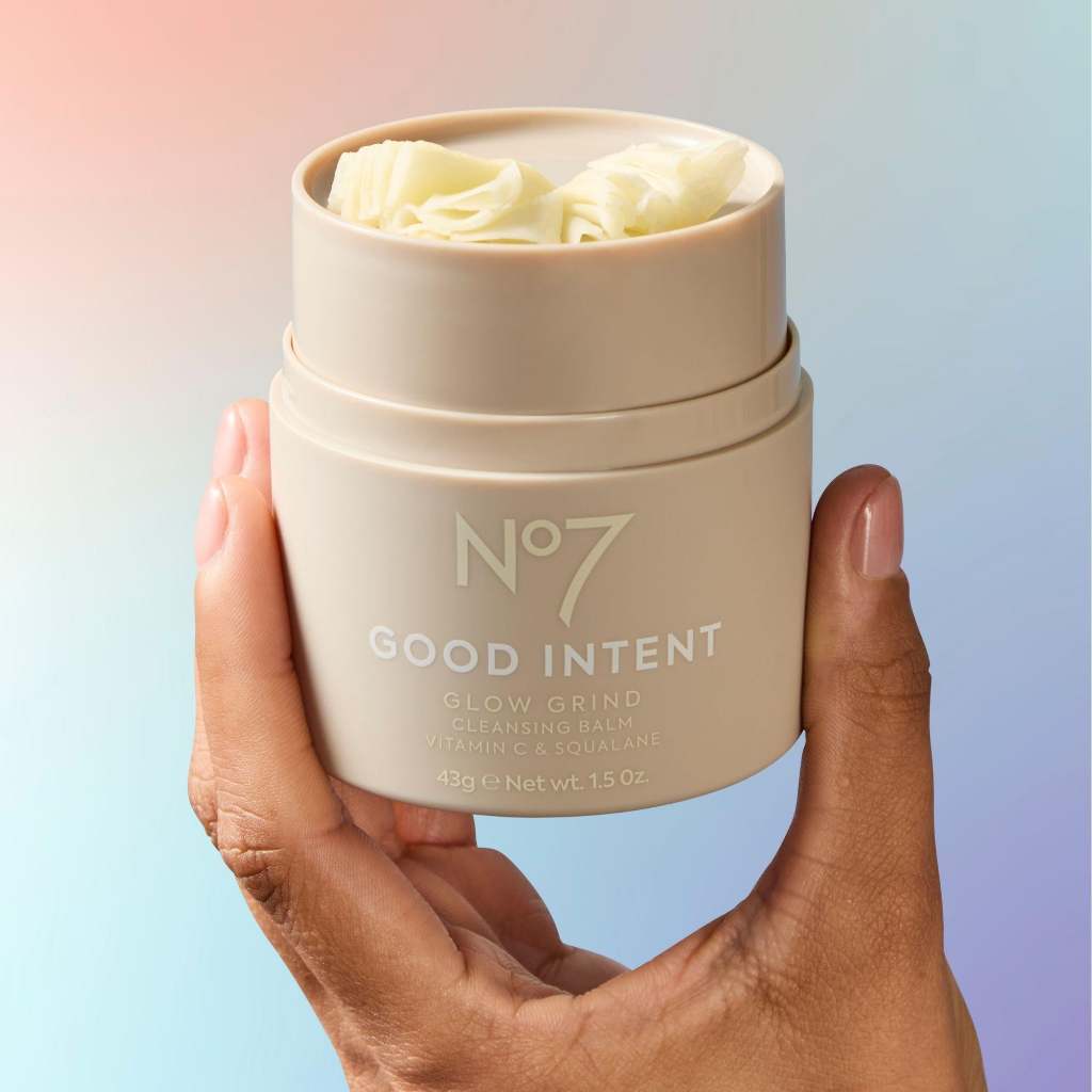 No7 Good Intent Glow Grind Cleansing Balm 43 G. นัมเบอร์เซเว่น กู๊ด อินเทนท์ โกลว์ ไกรนด์ คลีนซิ่ง บาล์ม 43 กรัม