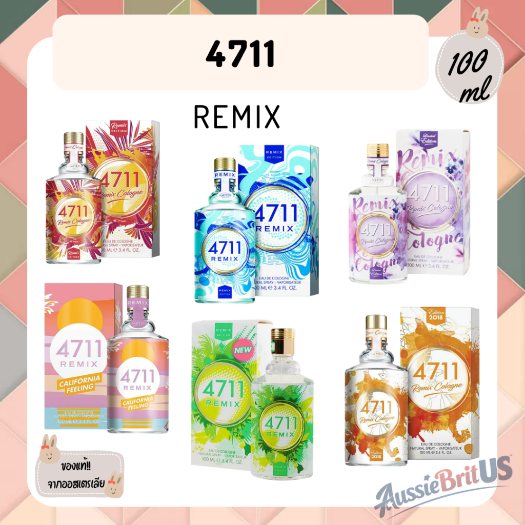 พร้อมส่ง‼️ของแท้✨4711 Remi  Eau de Cologne 100ml  จากออสเตรเลีย​ 🇦🇺