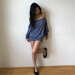 BEMYCHIC เดรสโอเวอร์ไซส์แขนยาว รุ่น Margot Dress