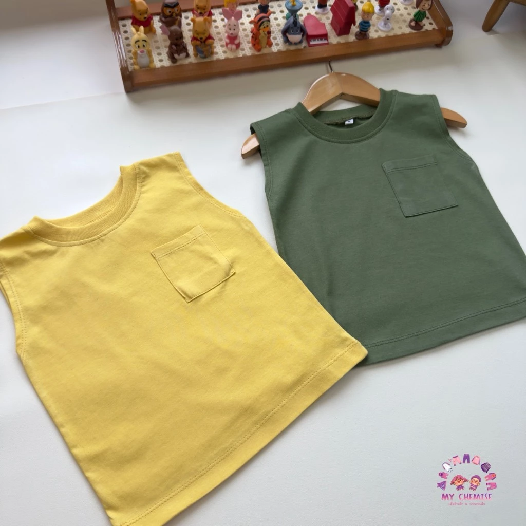 CHE เสื้อกล้าม เสื้อแขนกุดเด็ก S-XL (พร้อมส่งในไทย)