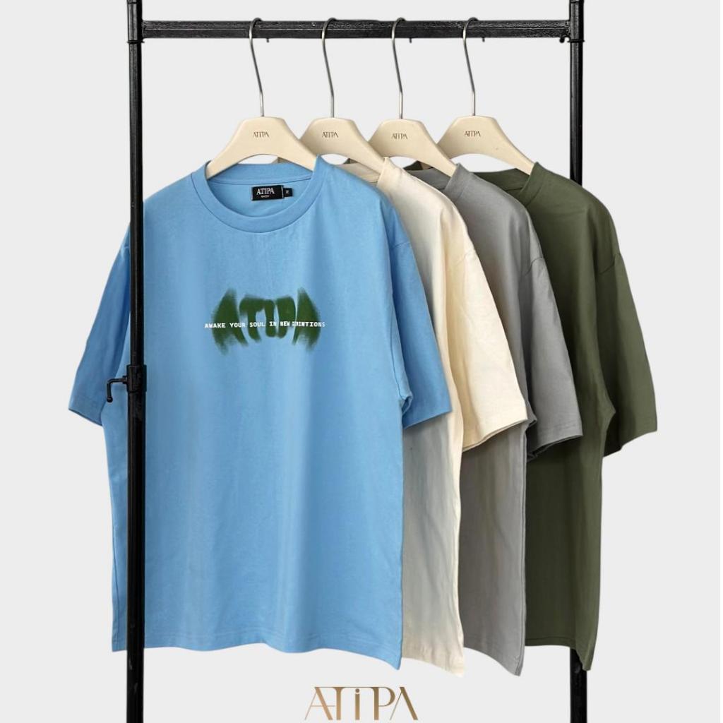 Atipashop Awake Oversize Tee | เสื้อยืด โอเวอร์ไซซ์ ผ้าคอตตอน เนื้อนุ่ม ใส่สบาย สไตล์มินิมอล