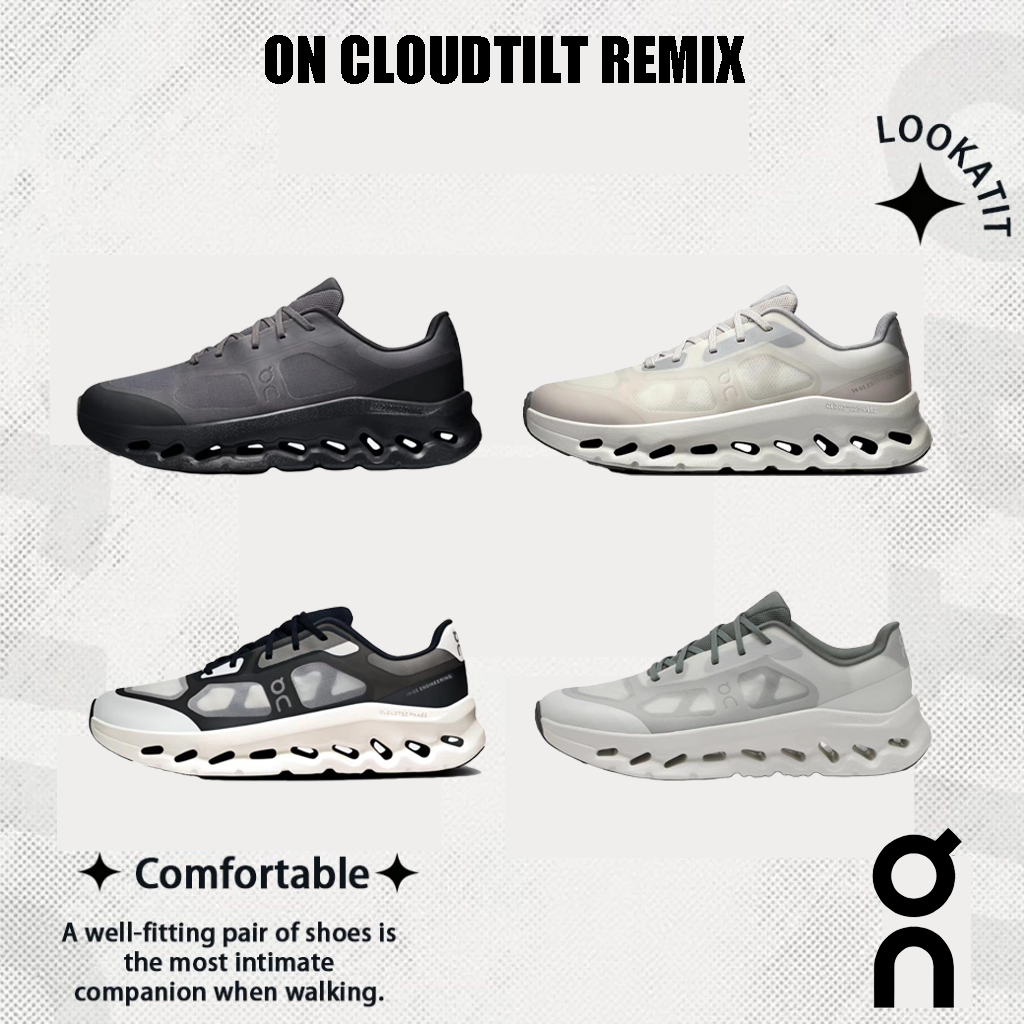 รองเท้าวิ่ง On Cloudtilt Remix ใส่สบาย ระบายอากาศดี ดีไซน์เรียบง่าย ใส่ได้ทุกชุด