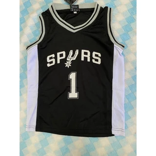 ชุดบาสเด็กWEMBANYAMA ดำพร้อมกางเกง เบอร์1 ใส่สบายไม่ร้อน