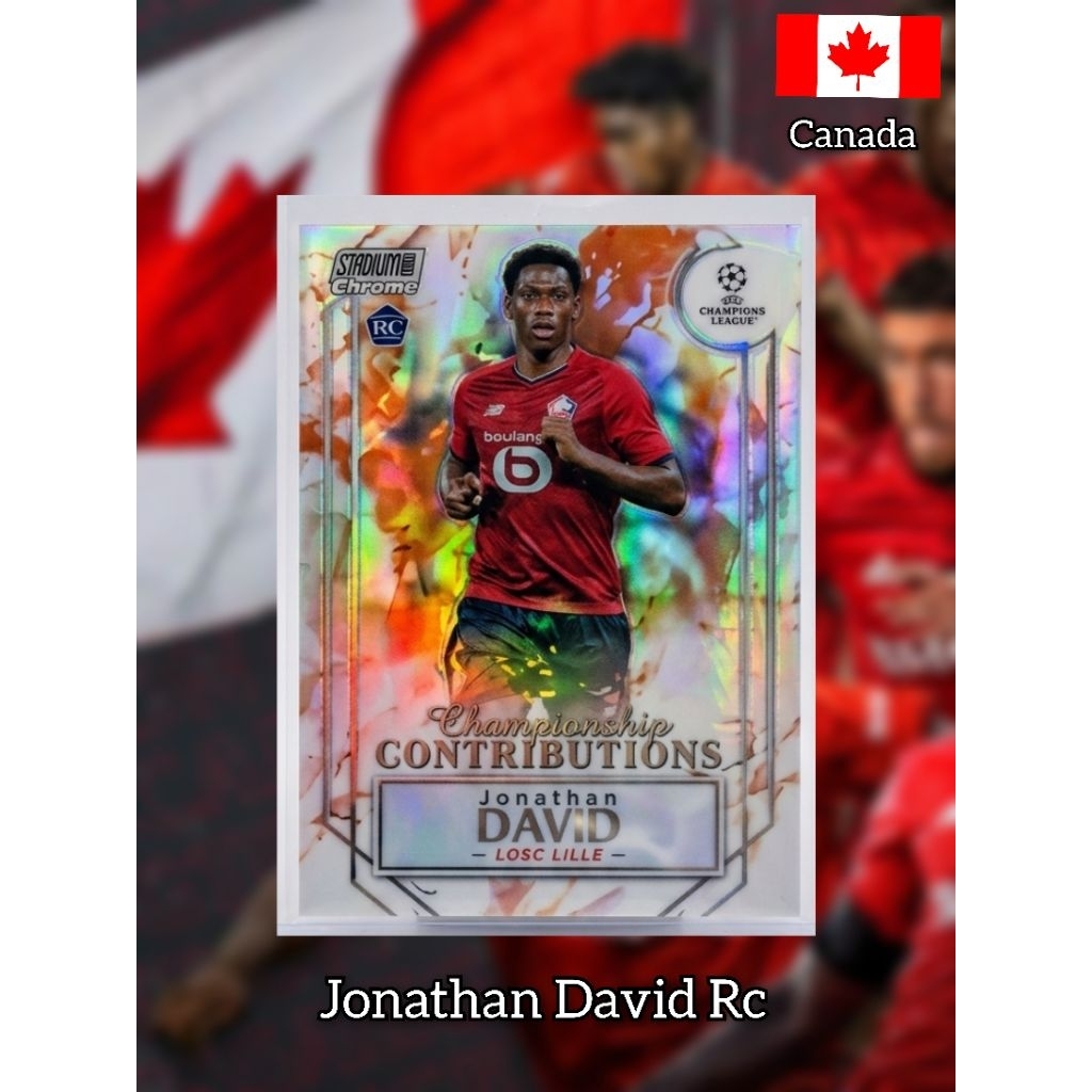 Jonathan David RC 2021-22 Stadium Club Chrome Championship Contributions