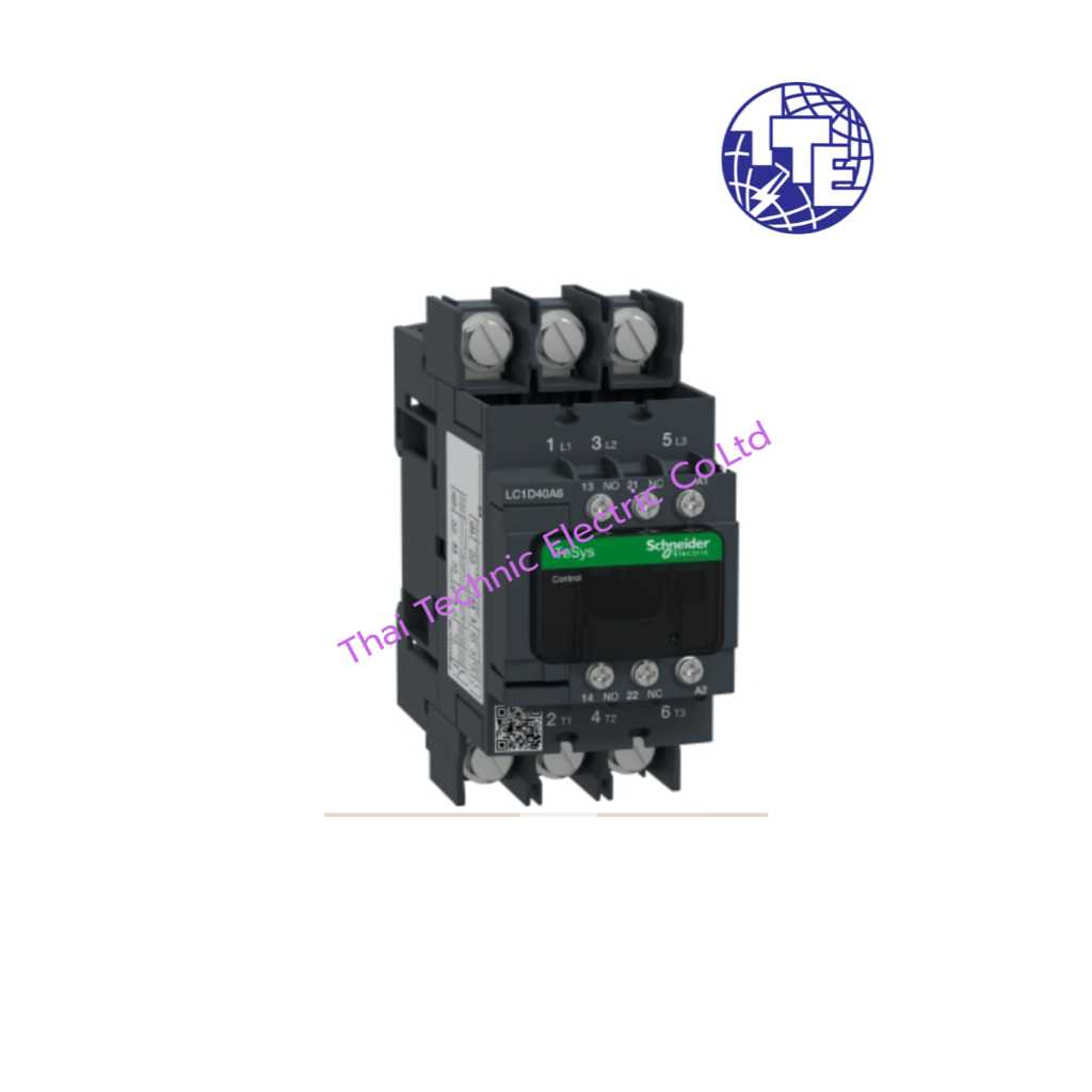 คอนแทคเตอร์  "SCHNEIDER" LC1-D40A6P7 3P 40A 440V 230VAC 6KV