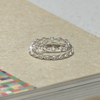 winterwinter silver925 : แหวนเงินแท้925 ประดับเพชร cz (ไซส์แหวนปกติ - แหวนนิ้วก้อย)