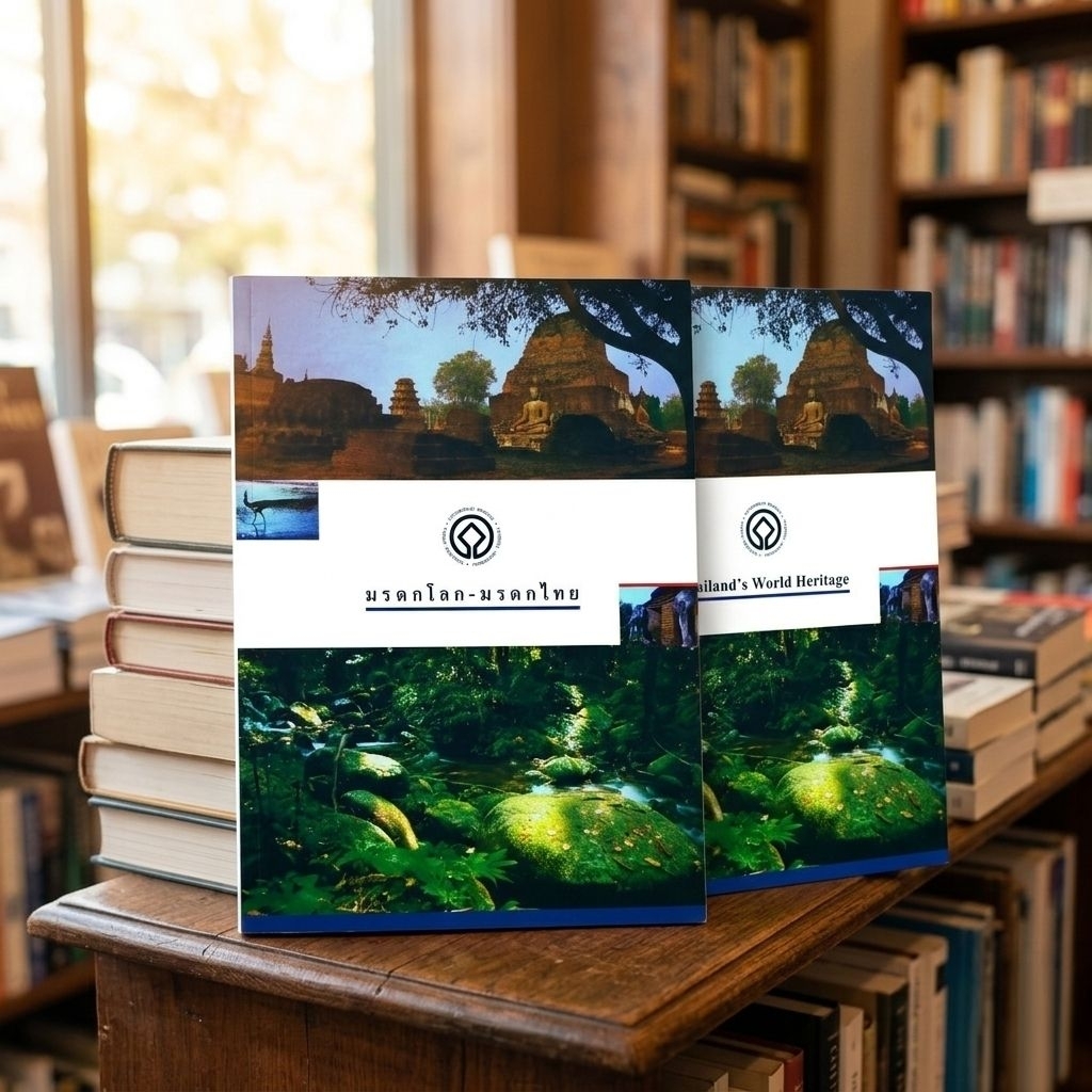✨หนังสือ"มรดกโลก-มรดกไทย Thailand’s World Heritage" 2 ภาษา หายากน่าสะสม หน้าสีทุกหน้า ท่องเที่ยว ประ