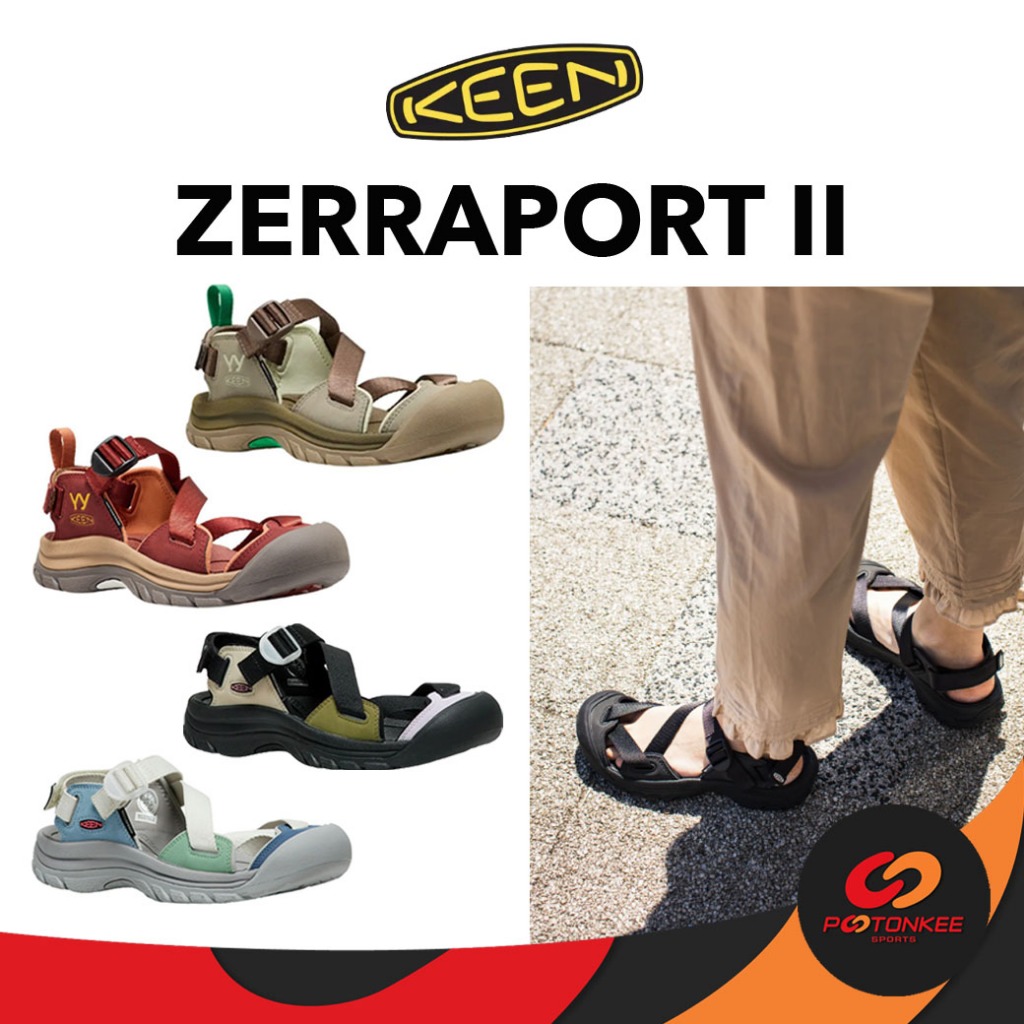 ของแท้ 100% KEEN ZERRAPORT II รองเท้าแตะรัดส้น ลำลอง หญิง