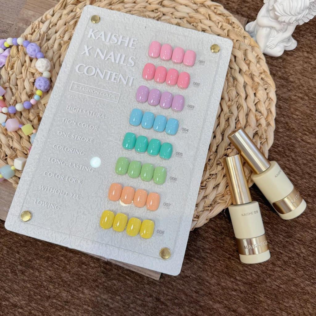 Bubble Candy 8 สี ( KB19 ) Kaise x Nailscontent ชุดยาทาเล็บ