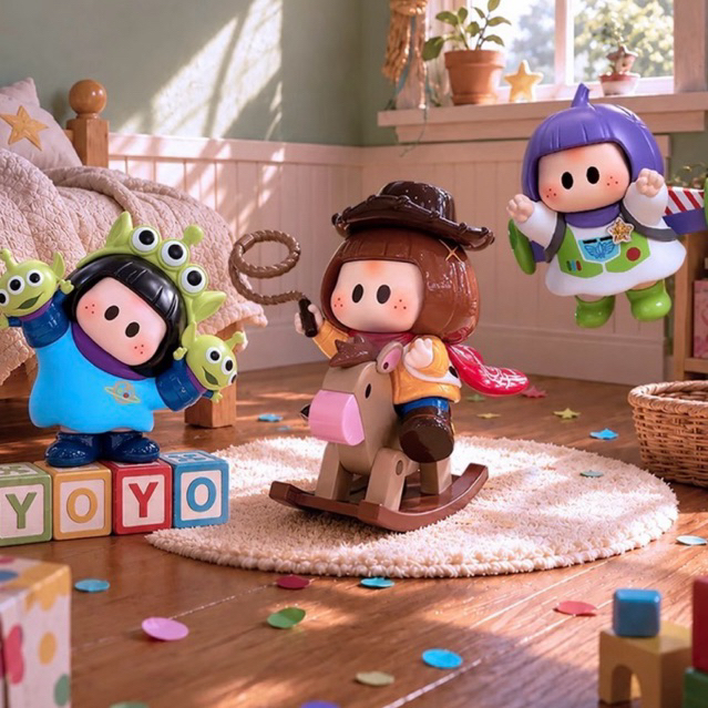 🐄🚀 ; ( พร้อมส่งในไทย ) Yoyo x Toystory Blind Box