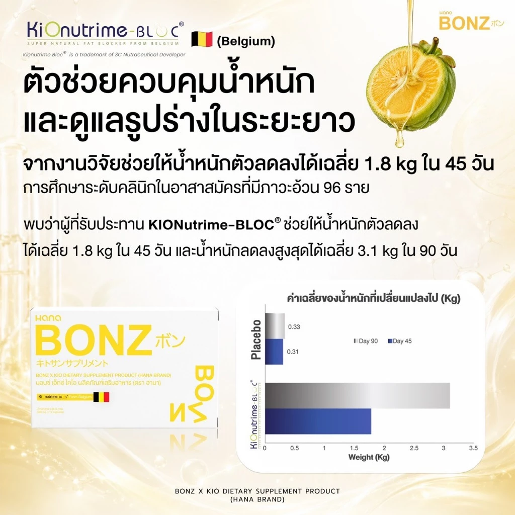 B8 Bonz บอนซ์ เอ็กซ์ ไคโอผลิตภัณฑ์เสริมอาหาร 1 กล่อง thumbnail 7