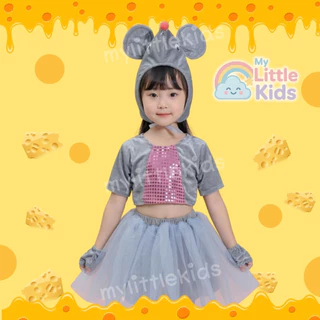 ชุดหนูเด็กผู้ชาย ชุดแฟนซีหนู Rat Costume ผ้ากำมะหยี่ พร้อมหมวกหูหนู ชุดกิจกรรมโรงเรียน ชุดแสดง วันเด็ก