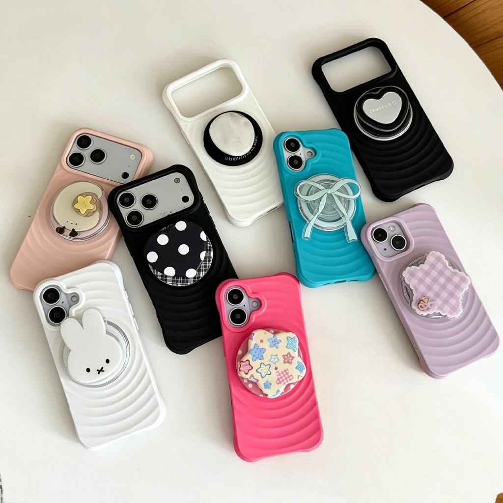 เคสซิลิโคน งานRipple เคสพร้อมป็อบอัพ สำหรับไอโฟน 17pro max 17air 16 promax 15 promax 14 promax 13 promax 14plus i11