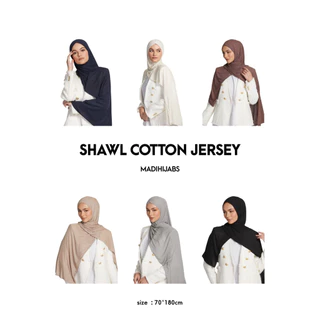 SHAWL JERSEY STYLE ผ้าคลุมเนื้อผ้ายืด ผ้าเรย่อน พันยาว