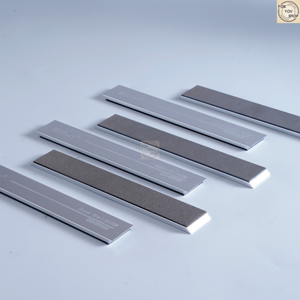 (1ชิ้น) หินลับมีดเพชร 240-3000 Grit Rieci ฐานอลูมิเนียมเกรดอากาศยาน สำหรับเครื่องลับมีด RC-003MAX รุ่น R-004